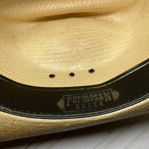 Western straw hat one size unisex imported - Picture 7 of 8